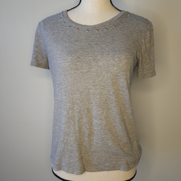Vince Camuto Tops - Gray Studded Women's Top